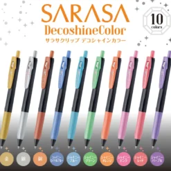 Zebra | Set de Bolígrafos Gel Sarasa DecoShine
