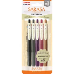 Zebra | Set de Bolígrafos Sarasa Vintage (colores nuevos)