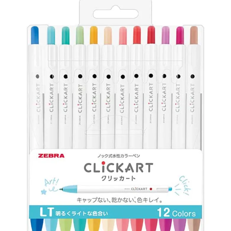 Zebra | Set de 12 Rotuladores Clickart LT