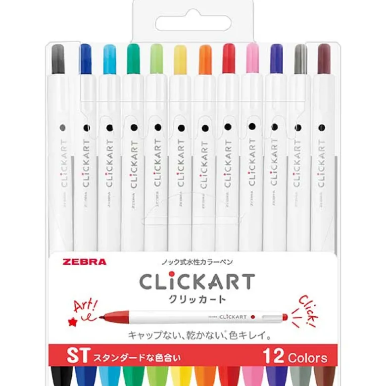 Zebra | Set de 12 Rotuladores Clickart ST
